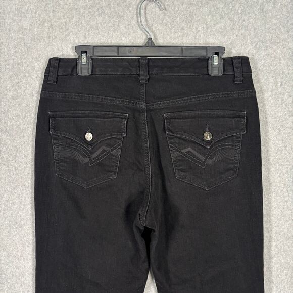 Nine West Jeans Womens 30 10S Bootcut West End Pocket Flap Embroidered Stretch - Picture 1 of 10